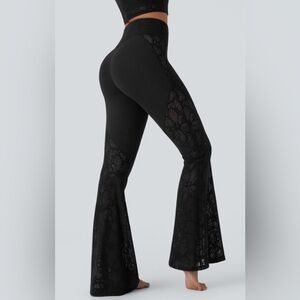 HALARA Women's Elegant Black Flare Pants